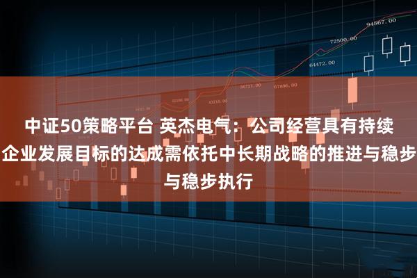 中证50策略平台 英杰电气：公司经营具有持续性，企业发展目标的达成需依托中长期战略的推进与稳步执行