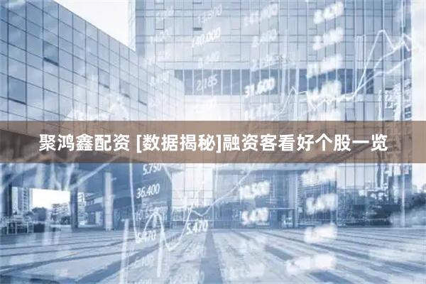 聚鸿鑫配资 [数据揭秘]融资客看好个股一览